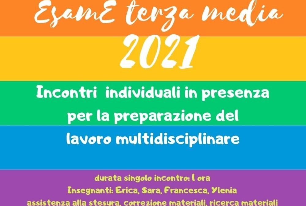 Corso in preparazione all’Esame di Stato/Primo Ciclo