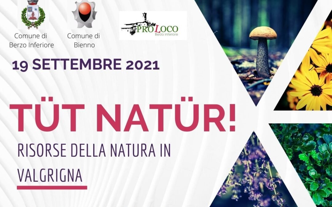 TÜT NATÜR – risorse della natura in Valgrigna