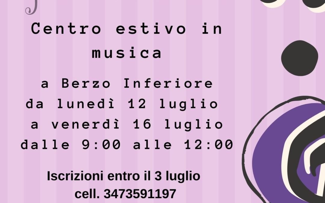 SIGLA, maestro!- centro estivo in musica kids