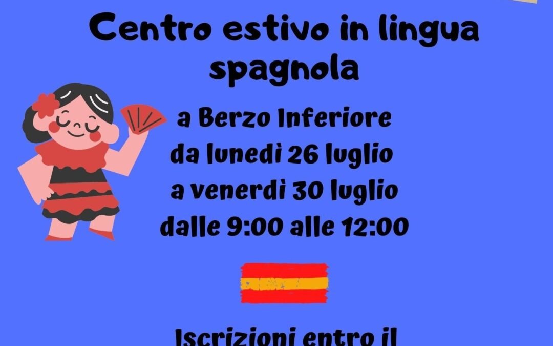 Yo contingo y tù conmingo!- centro estivo in lingua spagnola kids