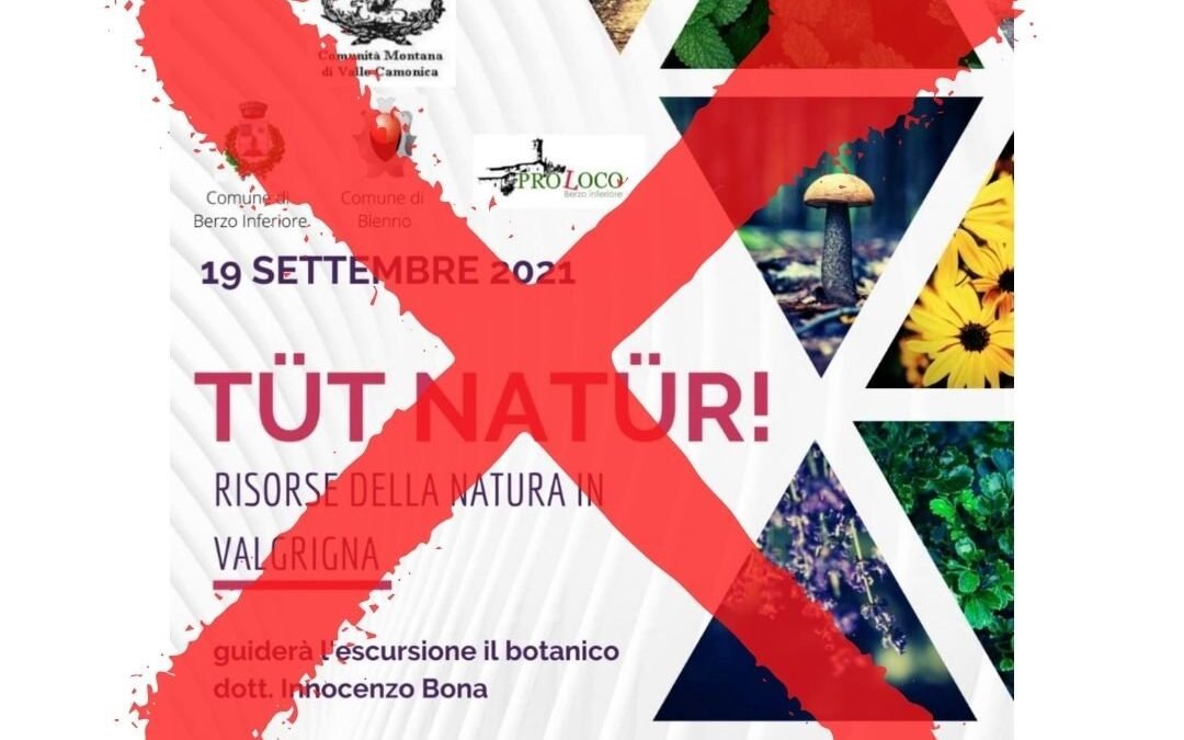 TÜT NATÜR – evento anullato