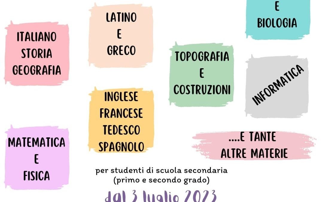 POTENZIAMENTO DIDATTICO e RECUPERO DEBITI 2023