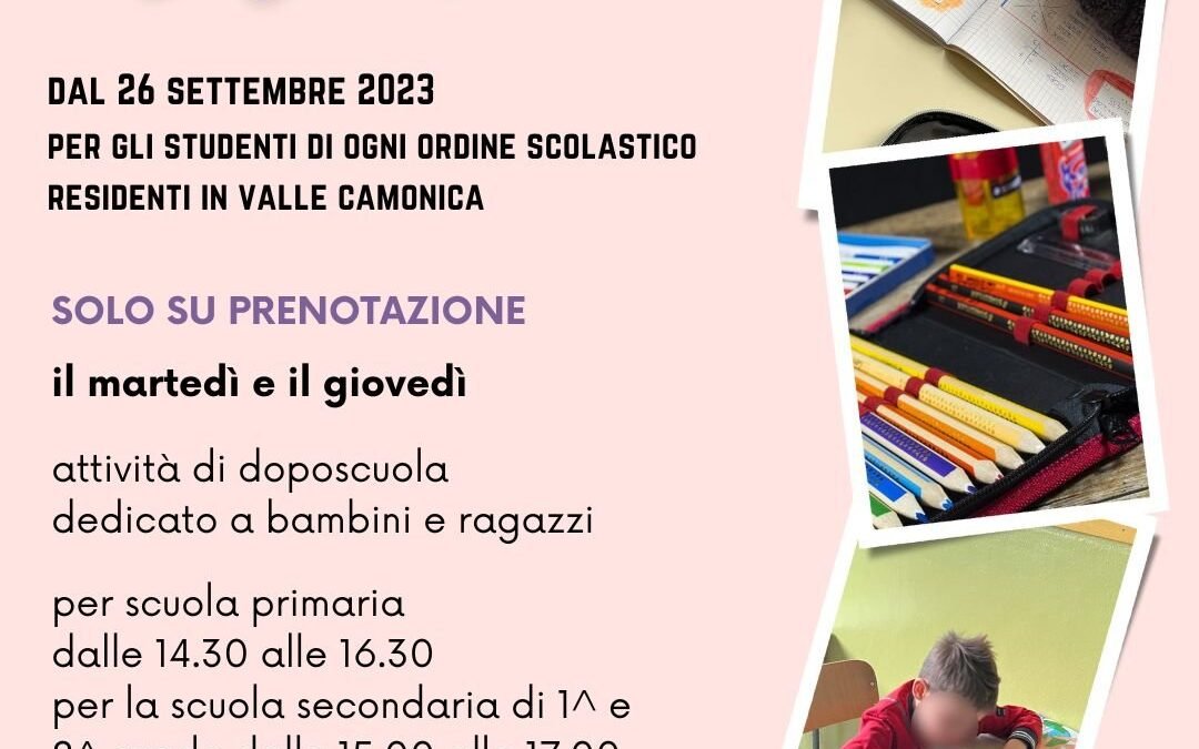 I DOPOSCUOLA DI ASSOLO 2023/2024 – Berzo Inferiore