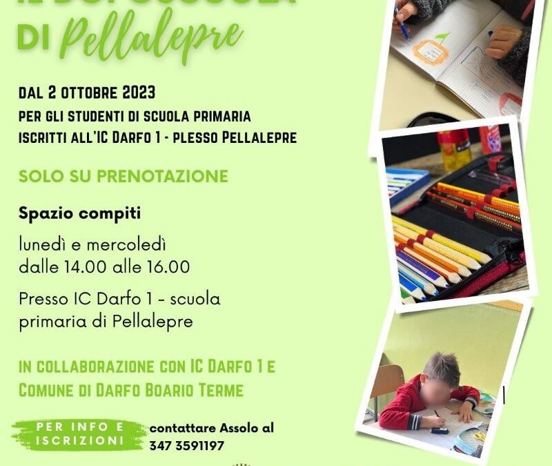 I DOPOSCUOLA DI ASSOLO 2023/2024 – Pellalepre