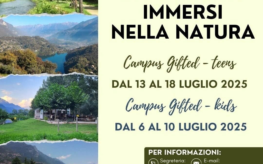 Anteprima CAMPUS GIFTED 2025 – kids and teens