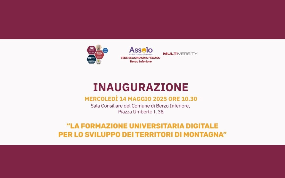 LA FORMAZIONE UNIVERSITARIA DIGITALE PER LO SVILUPPO DEI TERRITORI DI MONTAGNA